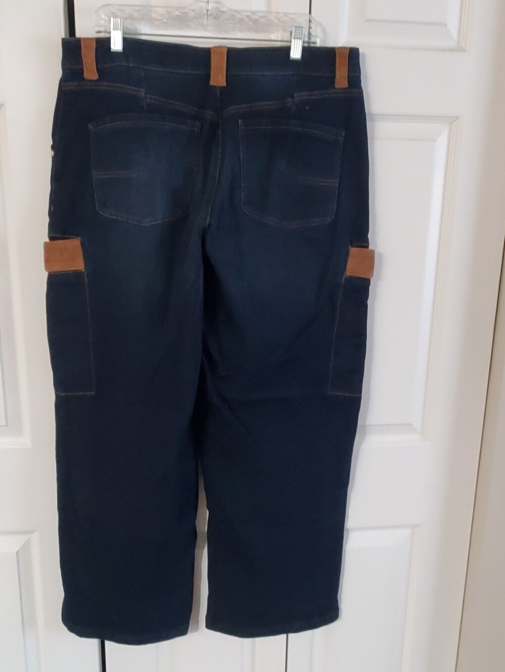 DEMOCRACY AB SOLOUTIONS SKYRISE CORDUROY CONTRAST WIDE LEGS SZ 16. - Picture 7 of 10